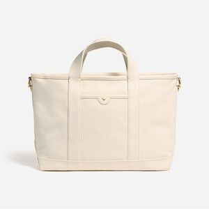 NWT Stoney Clover Lane Pocket Cream Tote Bag